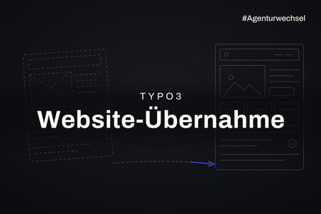 TYPO3-Website übernehmen lassen - Titelbild